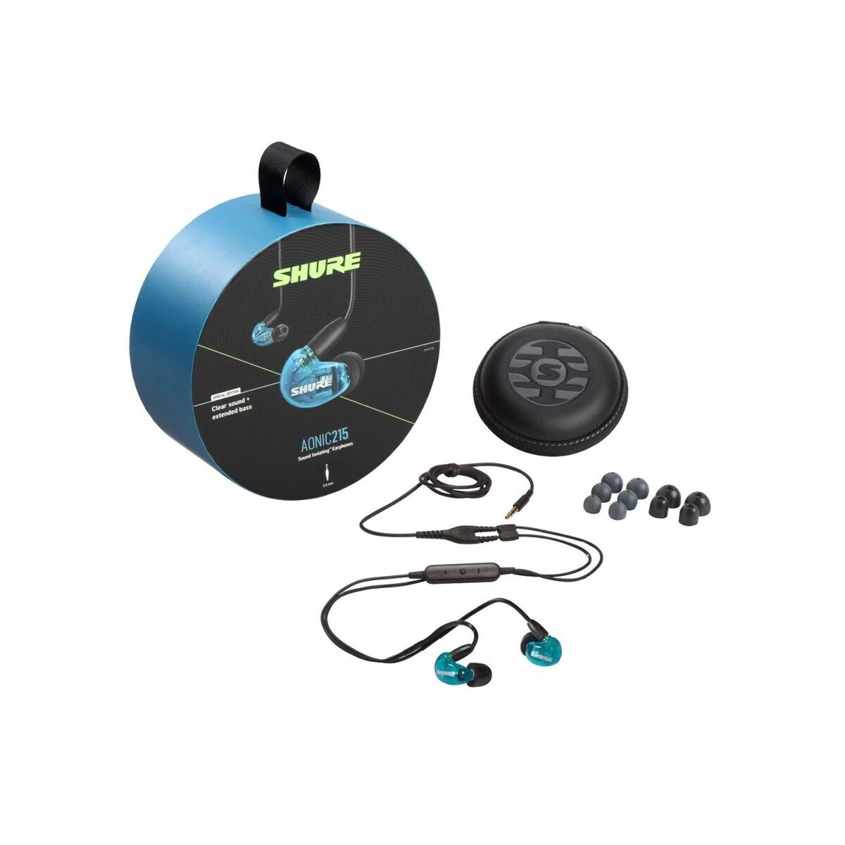 Headset Shure AONIC 215 Blå Sort